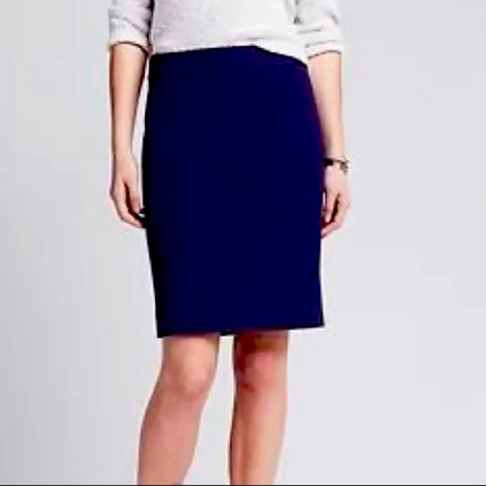 Banana Republic Sloan Pencil Skirt Navy